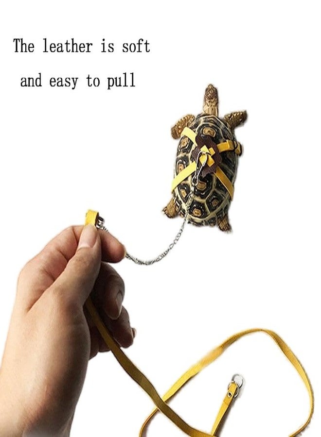 طوق سلحفاة، حبل تحكم قابل للتعديل، طوق وحزام للمشي مع الحيوانات الأليفة، مناسب للسلاحف الصغيرة والمتوسطة والكبيرة، لوازم تدريب المشي في الهواء الطلق، وردي S - Image 2